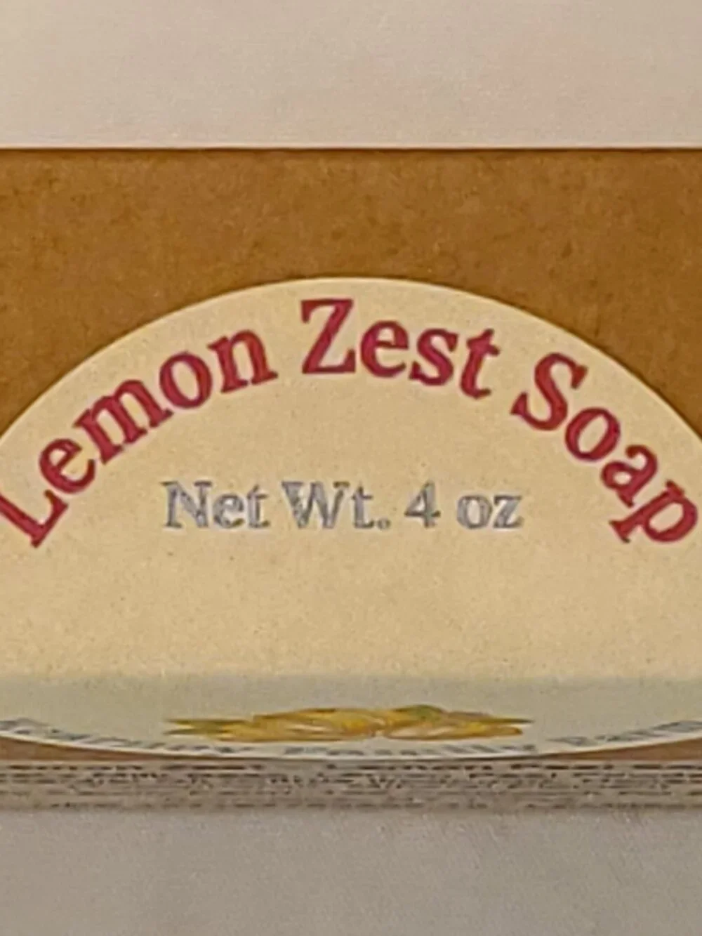 Lemon Zest Heritage Block Hand Poured Goat Milk Soap Bar